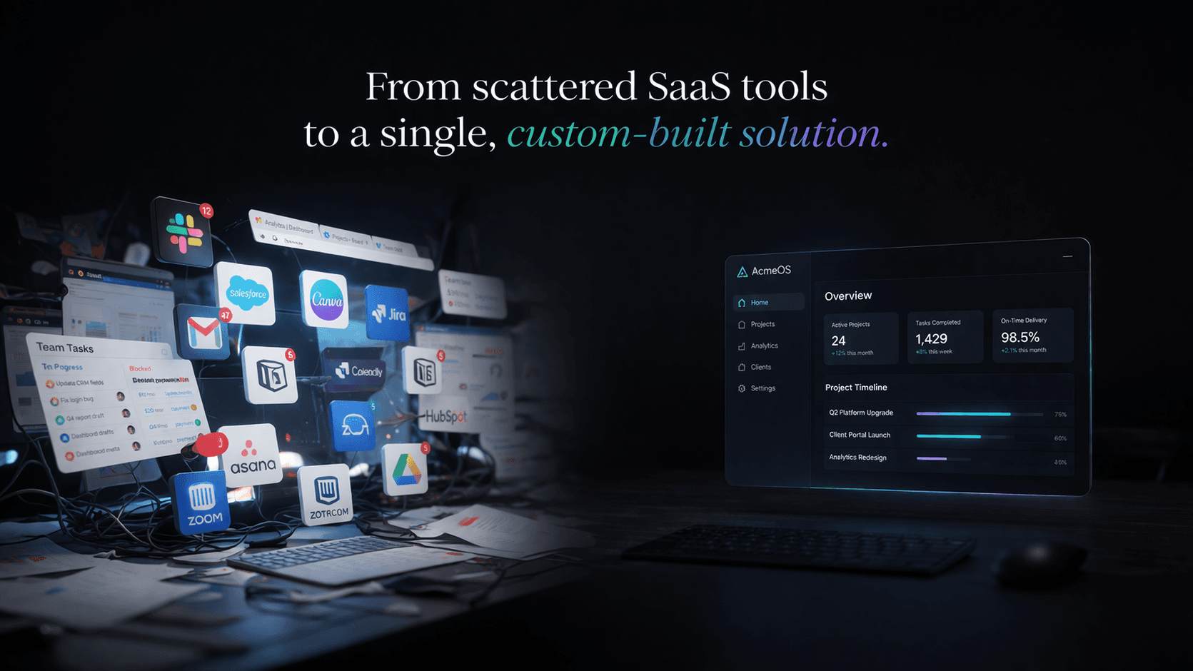 Custom software vs off-the-shelf tools comparison for growing businesses